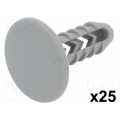 10052; Trim clip; 25pcs; Alfa Romeo,Fiat,Lancia; OEM: 14592087; L: 25.6mm; ROMIX 10052; Trim clip; 25pcs; Alfa Romeo,Fiat,Lancia; OEM: 14592087; L: 25.6mm; ROMIX