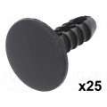10053; Trim clip; 25pcs; Alfa Romeo,Fiat,Lancia; OEM: 14583087,14592087; ROMIX
