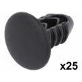 10069; Trim clip; 25pcs; Alfa Romeo,Fiat,Lancia; L: 19mm; polyamide; ROMIX 10069; Trim clip; 25pcs; Alfa Romeo,Fiat,Lancia; L: 19mm; polyamide; ROMIX