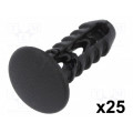 10073; Trim clip; 25pcs; Fiat; OEM: 14591887; L: 25.4mm; polyamide; black; ROMIX 10073; Trim clip; 25pcs; Fiat; OEM: 14591887; L: 25.4mm; polyamide; black; ROMIX