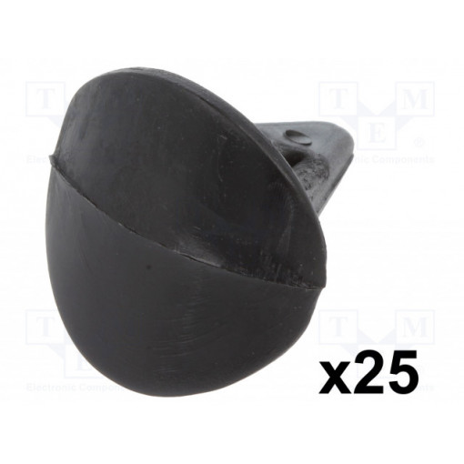10134; Trim clip; 25pcs; Fiat; OEM: 7684263; L: 17.3mm; polyamide; black; ROMIX