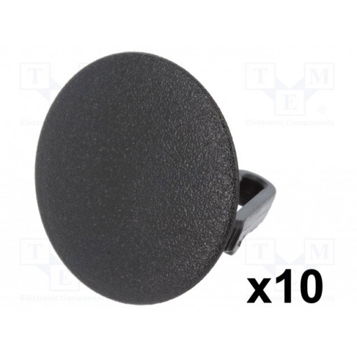 10141; Stopper; 10pcs; universal; L: 17.8mm; polyamide; black; push-in; ROMIX