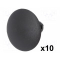 10180; Trim clip; 10pcs; Alfa Romeo,Fiat,Lancia; OEM: 735266957; black; ROMIX