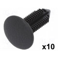 10430; Trim clip; 10pcs; Mercedes; OEM: 6319842561; L: 27.8mm; polyamide; ROMIX