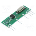 650201461G; Module: RF; FM receiver; AM,ASK; 433.92MHz; -112dBm; 5VDC; 4.3mA; AUREL 650201461G; Module: RF; FM receiver; AM,ASK; 433.92MHz; -112dBm; 5VDC; 4.3mA; AUREL