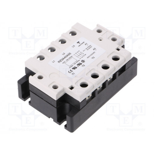 RZ3A40A55; Relay: solid state; Ucntrl: 24÷50VDC; Ucntrl: 24÷275VAC; 55A; IP00; CARLO GAVAZZI