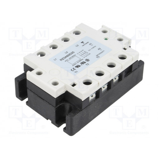 RZ3A60D25; Relay: solid state; Ucntrl: 4÷32VDC; 25A; 42÷660VAC; 3-phase; IP00; CARLO GAVAZZI