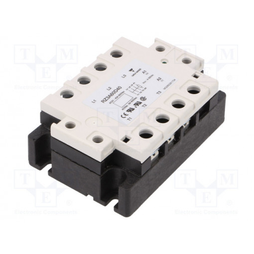 RZ3A60D40; Relay: solid state; Ucntrl: 4÷32VDC; 40A; 42÷660VAC; 3-phase; IP00; CARLO GAVAZZI