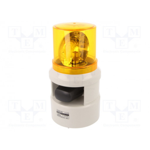S100D-WS-24-A; Signaller: lighting-sound; 24VDC; siren,rotating light; amber; QLIGHT