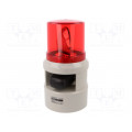 S100D-WS-24-R; Signaller: lighting-sound; 24VDC; siren,rotating light; red; IP54; QLIGHT S100D-WS-24-R; Signaller: lighting-sound; 24VDC; siren,rotating light; red; IP54; QLIGHT