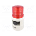 S100DL-WS-24-R; Signaller: lighting-sound; 24VDC; LED; red; IP54; Ø119x226mm; 105dB; QLIGHT S100DL-WS-24-R; Signaller: lighting-sound; 24VDC; LED; red; IP54; Ø119x226mm; 105dB; QLIGHT