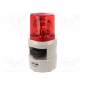 S100DLR-WA-24-R; Signaller: lighting-sound; 24VDC; siren,rotating light; LED; red; QLIGHT S100DLR-WA-24-R; Signaller: lighting-sound; 24VDC; siren,rotating light; LED; red; QLIGHT