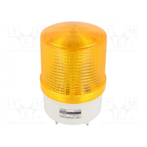 S100L-24-A; Signaller: lighting; continuous light,blinking light; amber; QLIGHT