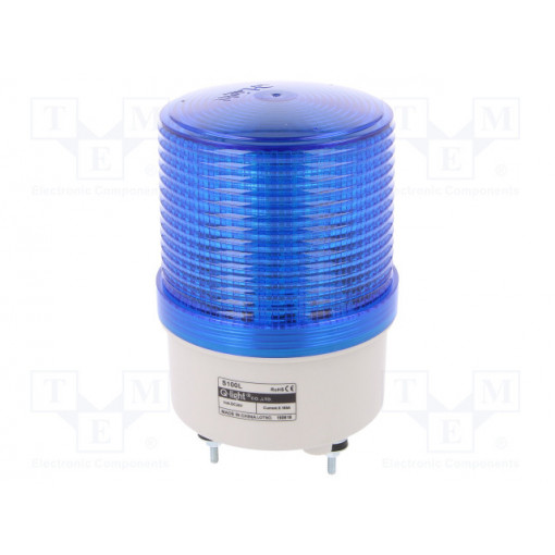 S100L-24-B; Signaller: lighting; continuous light,blinking light; blue; IP44; QLIGHT