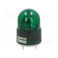 S100R-24-G; Signaller: lighting; rotating light; green; Series: S100; 24VDC; QLIGHT S100R-24-G; Signaller: lighting; rotating light; green; Series: S100; 24VDC; QLIGHT
