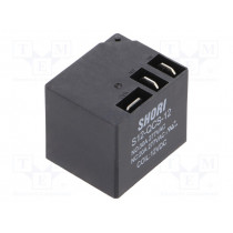 S12-QCS-12; Relay: electromagnetic; SPDT; Ucoil: 12VDC; Icontacts max: 20A; SHORI ELECTRIC