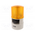S125DL-WS-24-A; Signaller: lighting-sound; 24VDC; LED; amber; IP54; Ø119x215mm; QLIGHT