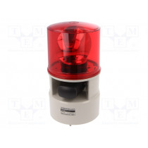 S125DLR-WA-24-R; Signaller: lighting-sound; 24VDC; siren,rotating light; LED; red; QLIGHT