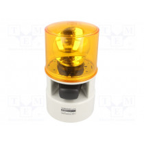 S125DLR-WS-24-A; Signaller: lighting-sound; 24VDC; siren,rotating light; LED; IP54; QLIGHT