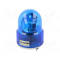 S125R-24-B; Signaller: lighting; rotating light; blue; Series: S125; 24VDC; QLIGHT