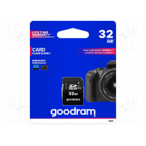 S1A0-0320R12; Memory card; SD HC; 32GB; Read: 100MB/s; Write: 10MB/s; 0÷70°C; GOODRAM S1A0-0320R12; Memory card; SD HC; 32GB; Read: 100MB/s; Write: 10MB/s; 0÷70°C; GOODRAM