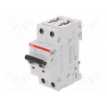 2CDS252001R0061; Circuit breaker; Inom: 6A; Poles: 2; DIN; Charact: D; 6kA; IP20; ABB