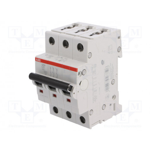 2CDS253001R0064; Circuit breaker; 400VAC; Inom: 6A; Poles: 3; DIN; Charact: C; 6kA; ABB