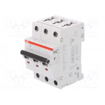 2CDS253001R0041; Circuit breaker; Inom: 4A; Poles: 3; DIN; Charact: D; 6kA; IP20; ABB