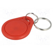 S303B-RD; RFID pendant; ISO/IEC14443-3-A; red; 13.56MHz; Mat: plastic; 4g; 