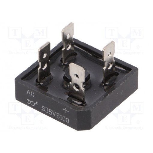 S35VB100; Single-phase bridge rectifier; Urmax: 1kV; If: 35A; Ifsm: 500A; YANGJIE TECHNOLOGY