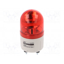 S60R-24-R; Signaller: lighting; rotating light; red; Series: S60; 24VDC; IP44; QLIGHT