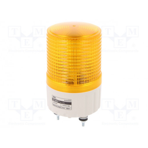 S80L-24-A; Signaller: lighting; continuous light,blinking light; amber; QLIGHT