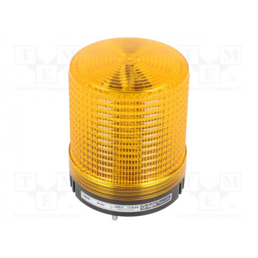 S80S-24-A; Signaller: lighting; flashing light; amber; Series: S80; 24VDC; QLIGHT