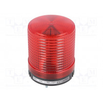S80S-24-R; Signaller: lighting; flashing light; red; Series: S80; 24VDC; IP44; QLIGHT