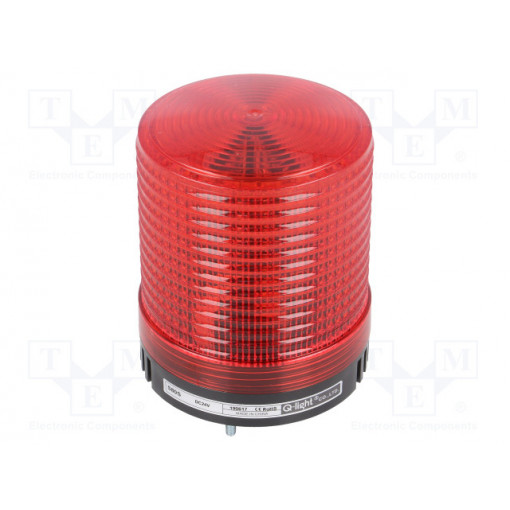S80S-24-R; Signaller: lighting; flashing light; red; Series: S80; 24VDC; IP44; QLIGHT