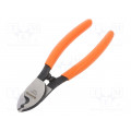2233 D-160; Pliers; side,cutting; forged,PVC coated handles; BAHCO