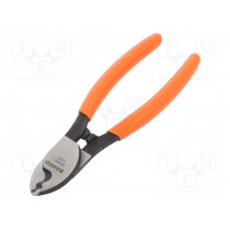 2233 D-160; Pliers; side,cutting; forged,PVC coated handles; BAHCO