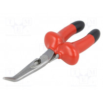2427V-200; Pliers; insulated,curved,elongated; alloy steel; 200mm; 1kVAC; BAHCO