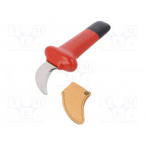 2820VPC; Knife; for electricians; Kind of blade: semicircular; 1kVAC; BAHCO
