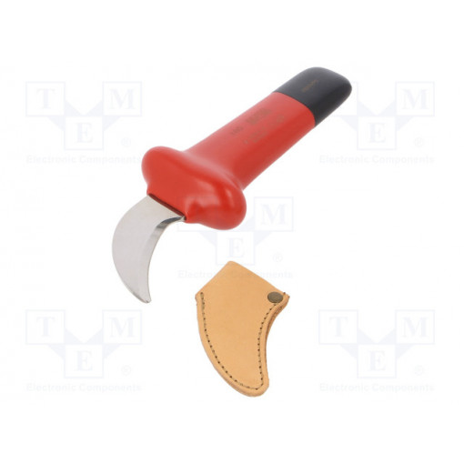 2820VPC; Knife; for electricians; Kind of blade: semicircular; 1kVAC; BAHCO