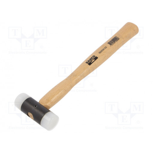 3625W-22; Hammer; 150mm; W: 60mm; 150g; Size: 22mm; round; nylon; wood; BAHCO