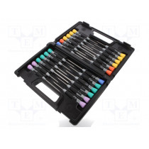 706-5; Kit: screwdrivers; Pcs: 24; precision; BAHCO