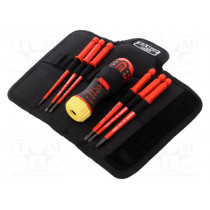 808061; Kit: screwdrivers; Pcs: 7; insulated; 1kVAC; Phillips,slot; BAHCO