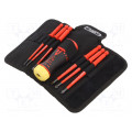 808062; Kit: screwdrivers; Pcs: 7; insulated; 1kVAC; Pozidriv®,slot; BAHCO
