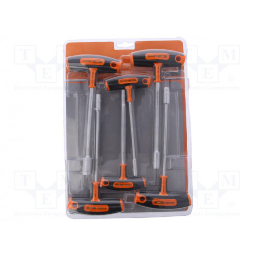 903T-3; Kit: screwdrivers; Pcs: 6; hex socket; Kind of handle: T; BAHCO