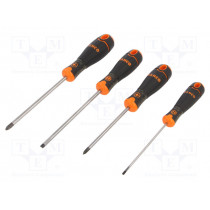 B219.004; Kit: screwdrivers; Pcs: 4; Phillips,slot; Series: BahcoFit; BAHCO