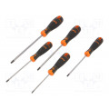 B219.025; Kit: screwdrivers; Pcs: 5; Torx®; Size: TX10,TX15,TX20,TX25,TX30; BAHCO