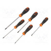 B219.025; Kit: screwdrivers; Pcs: 5; Torx®; Size: TX10,TX15,TX20,TX25,TX30; BAHCO