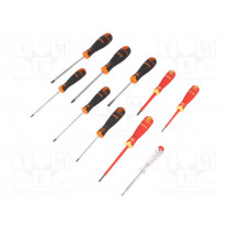 B219.110; Kit: screwdrivers; Pcs: 10; The set contains: voltage tester; BAHCO