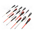BE-9877; Kit: screwdrivers; Pcs: 15; Phillips,Pozidriv®,Torx®,slot; BAHCO